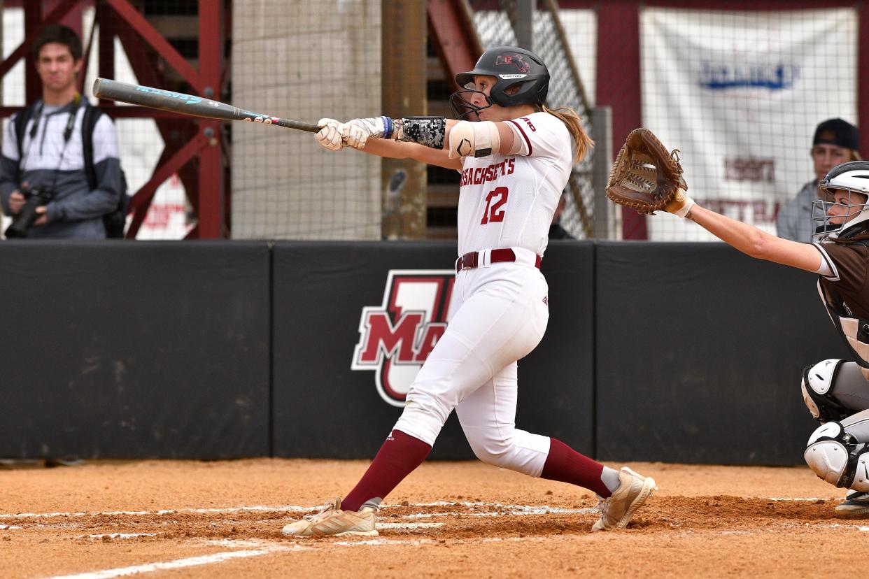 Victor graduate Chloe Whittier drove in 25 runs for the UMass softball team this season.