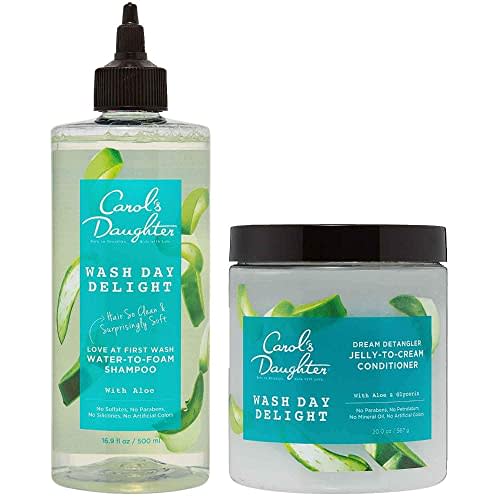Carol's Daughter Wash Day Delight Sulfate Free Clarifying Shampoo and Conditioner Set with Aloe ($22 Value) - For Curly, Natural Hair, 2 Full Size Products (Amazon / Amazon)