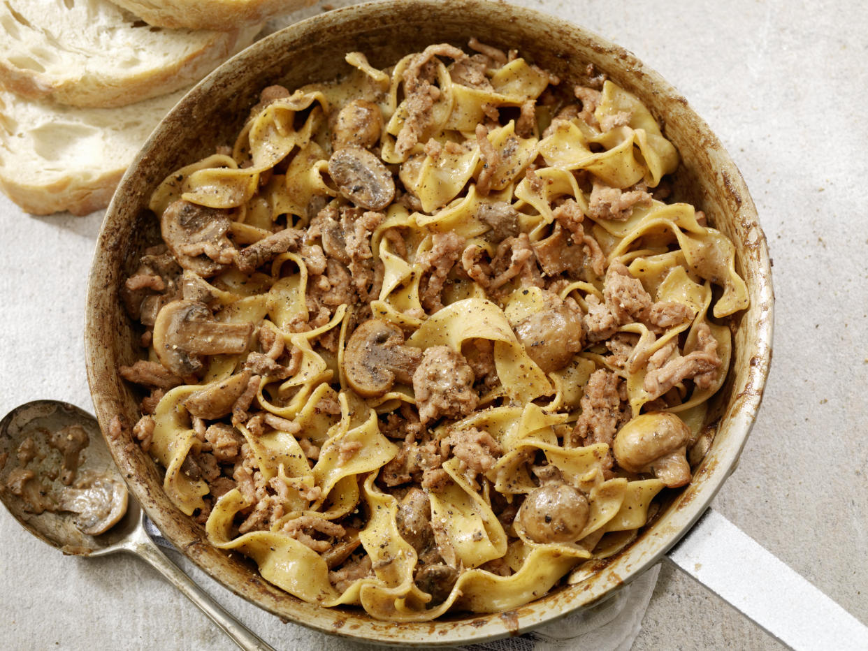 Creamy Russian dish Beef Stroganoff was a popular recipe search in 2022. (Photo: Getty)