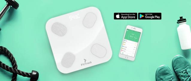 Smart Scale-Fittrack Dara Smart Body BMI Digital Scale -White