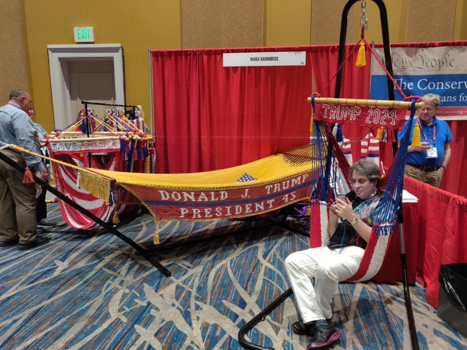 Trump 2024 hammocks for sale.