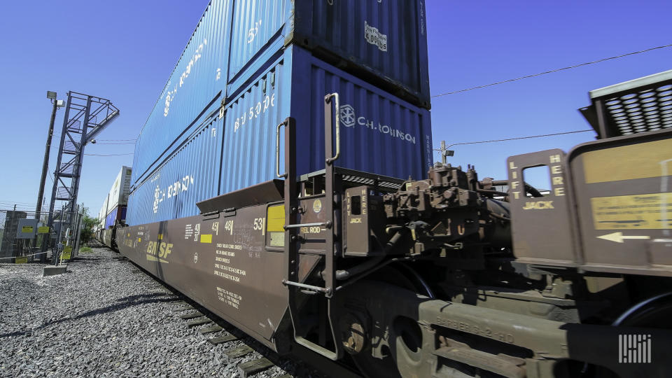The freight market is still hitting C.H. Robinson but it is touting its productivity gains. (Photo: Jim Allen/FreightWaves)