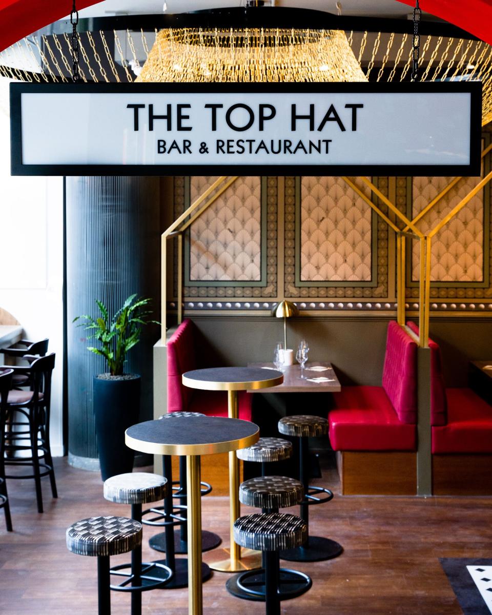 The Top Hat Monopoly-themed restaurant
