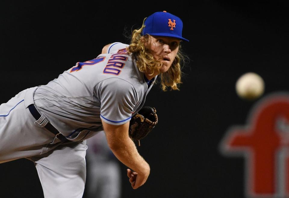 Noah Syndergaard will get the start for New York in Wednesday's wild-card game. (Getty)