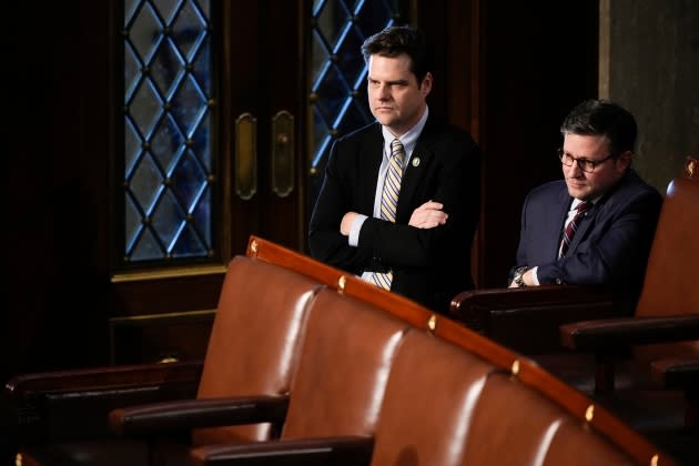 matt gaetz fundraising - Credit: Andrew Harnik/AP