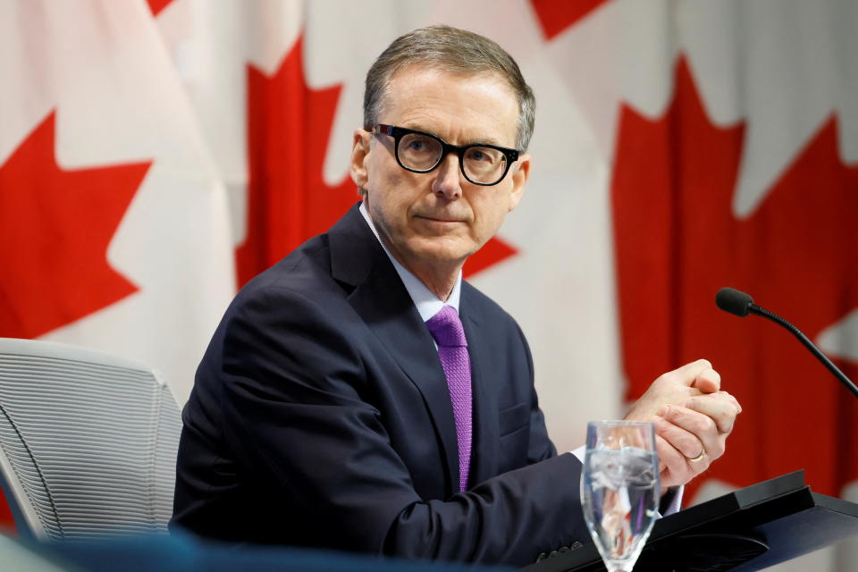 Bank of Canada Governor Tiff Macklem takes part in a news conference, announcing an interest rate decision in Ottawa, Ontario, Canada January 25, 2023. REUTERS/Blair Gable