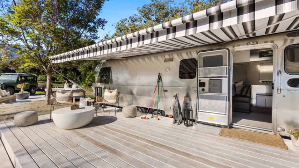 An Airstream overlooking the field. - Credit: Rial Productions