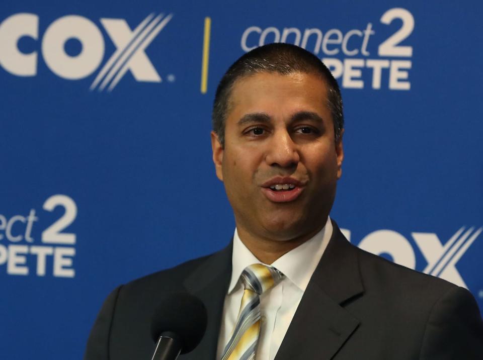 FCC Chairman Pai Attends News Conference On Providing Low Cost Student Internet