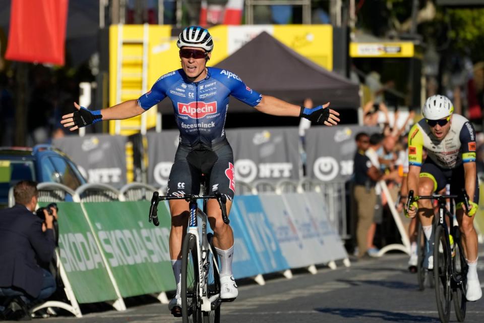 Jasper Philipsen took victory on the final stage of the Tour de France (Thibault Camus/AP) (AP)