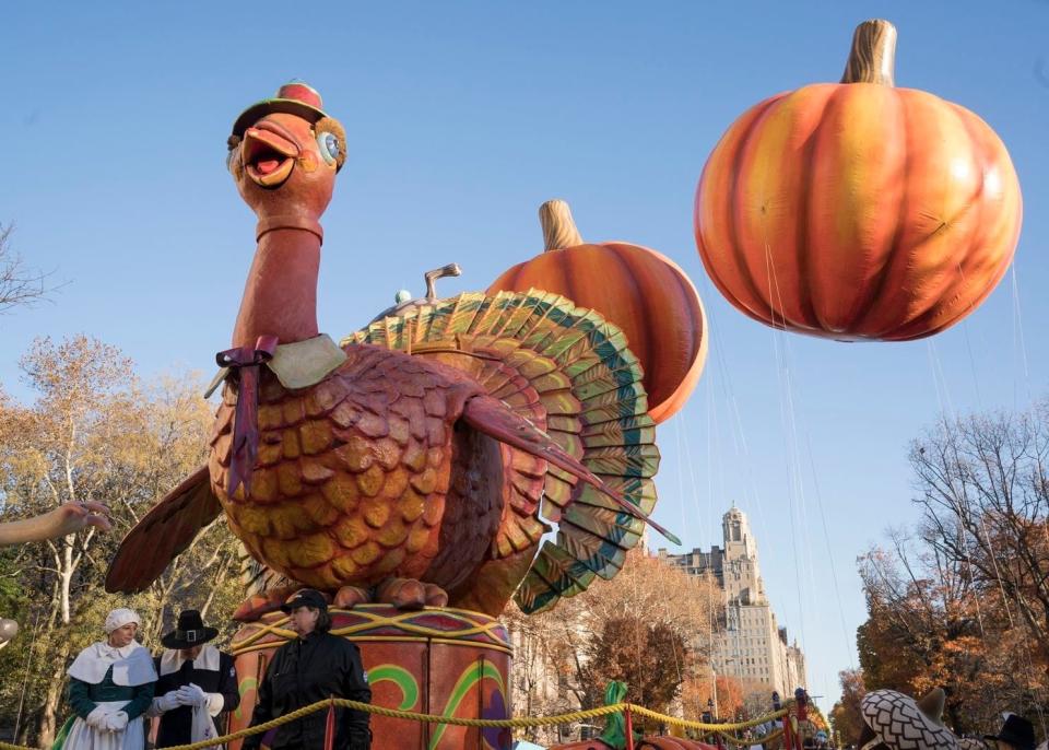 The "Tom Turkey" float in Macy's Thanksgiving Day Parade. [Peter Krame/NBC via Washington Post]