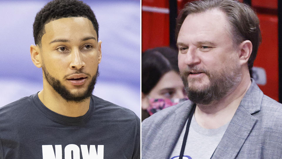 The Ben Simmons trade saga could drag on for years, Philadelphia 76ers' GM Daryl Morey says. Pictures: Getty Images