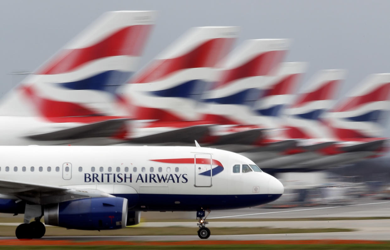 British Airlines has apologized to passengers after a “technical issue” resulted in oxygen masks dropping. (Photo by Dan Kitwood/Getty Images)