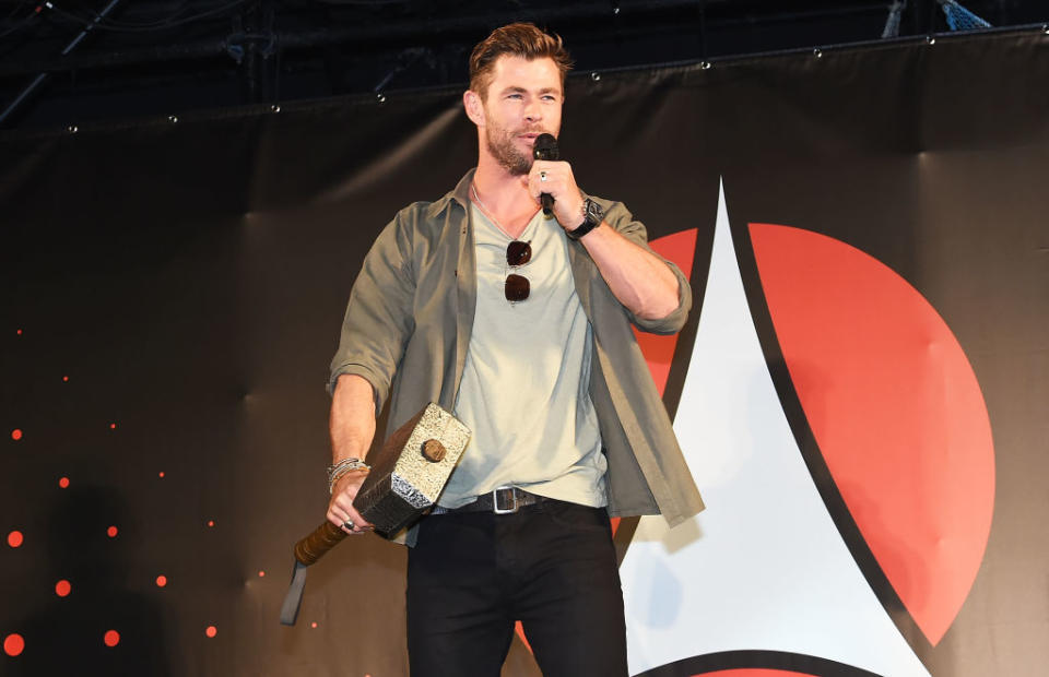 Chris Hemsworth during the Tokyo Comic Con 2019 on November 23, 2019 in Chiba, Japan.