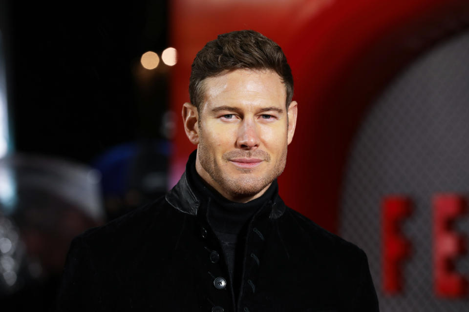 Tom Hopper attends the UK premiere of Ferrari at the Odeon Luxe Leicester Square in London