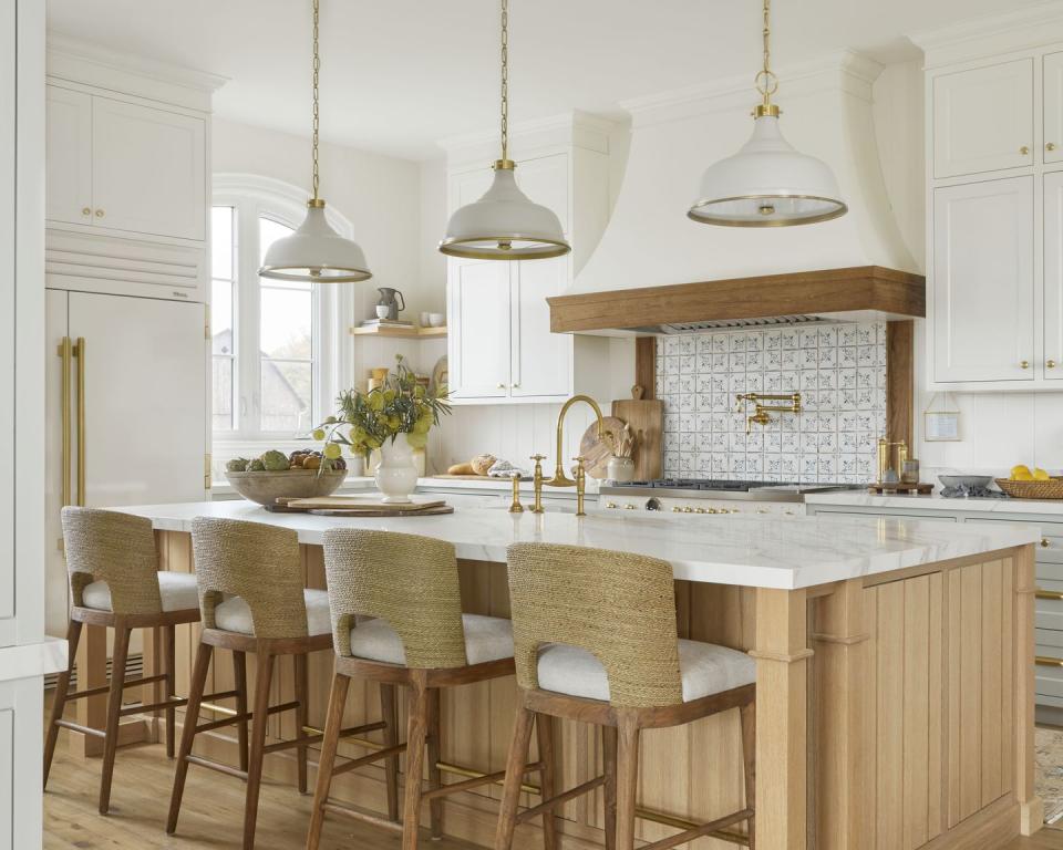 kitchen island with chairs