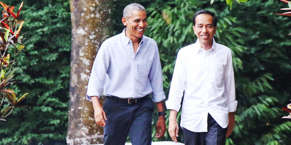 <p>There's something about dad fashion that's so bad, it's good. And on the list of top Dad Style Heroes, one man stands out: former president and ultimate dad, Barack Obama. He stepped out this past week in Indonesia, dressed for both business and pleasure. Once again, we were remind that Obama claims the spotlight every single time he steps out wearing something other than a well-tailored suit. Here's a look back at some of his best looks. </p>