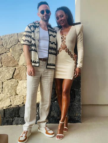 <p>Rory McPhee/Instagram</p> Mel B and her fiancé Rory McPhee