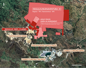 Figure 1 – Claims map for AntaKori property