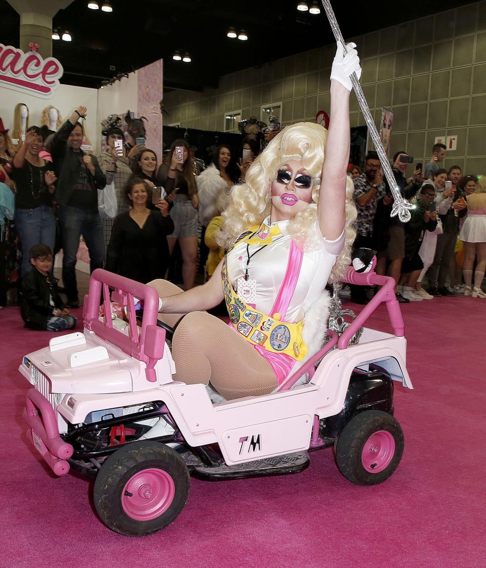 <cite class="credit">Trixie at DragCon LA 2018. Courtesy of Movi Inc for World of Wonder.</cite>