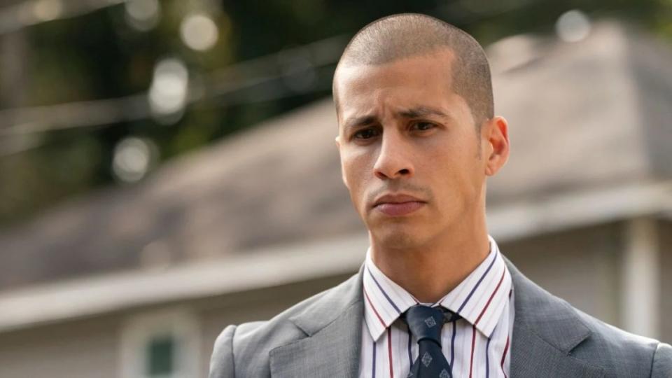 Carlito Olivero as Joaquin Diaz in "Them: The Scare" Season 2 (Prime Video)