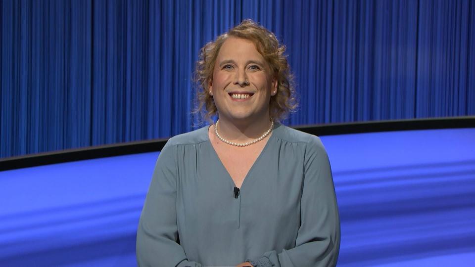 <p>We've yet to see the heights of Amy Schneider's historic<em> Jeopardy!</em> run, but she's already well on her way to the stuff of legend. Our current champion, an engineering manager from California, is on a hot streak at 39 games and counting, with $1,319,800 in prize winnings to her name. Schneider is only the fourth <em>Jeopardy! </em>champion to break the million-dollar mark in non-tournament play—and the first woman to do so. She's now the highest-ranked female <em>Jeopardy! </em>player ever. She's also surpassed Amodio and Holzauer's winning streaks, making her the second-longest streaker in Jeopardy! history. Can she pass Ken Jennings' record of 74 games? Only time will tell. </p>