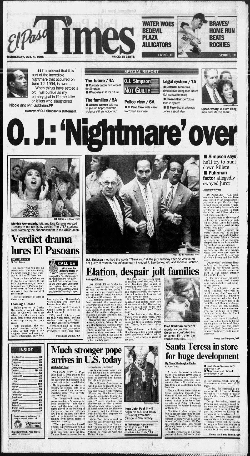 October 4, 1995, El Paso Times