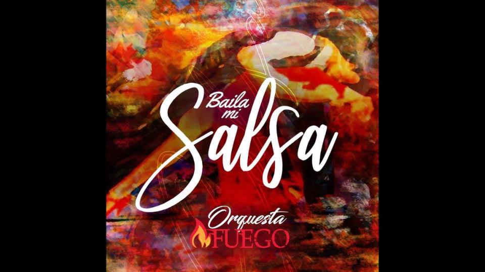 Cubierta del disco &#x00201c;Baila mi Salsa&#x002019;, de la Orquesta Fuego.