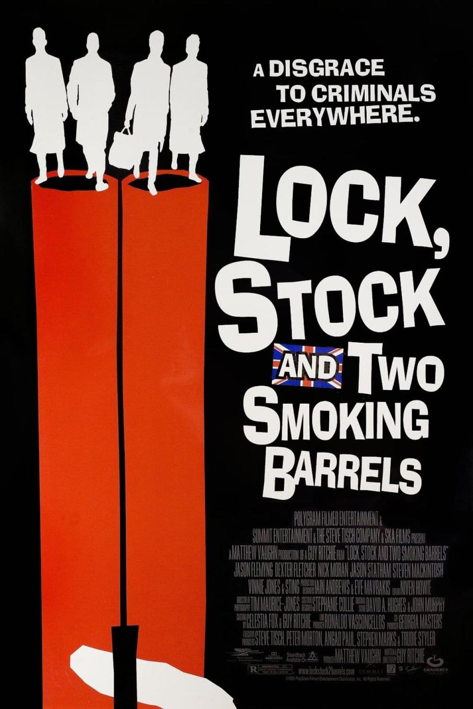 Cool Britannia: The US poster artwork for ‘Lock Stock’ (Polygram)