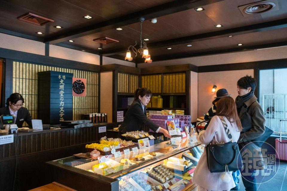 文明堂是日本知名度最高的長崎蛋糕專賣店。