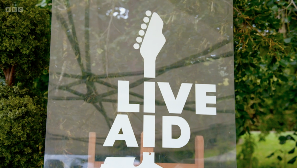 A perspex poster from 1985's Live Aid was valued on an episode of Antiques Roadshow. (BBC)