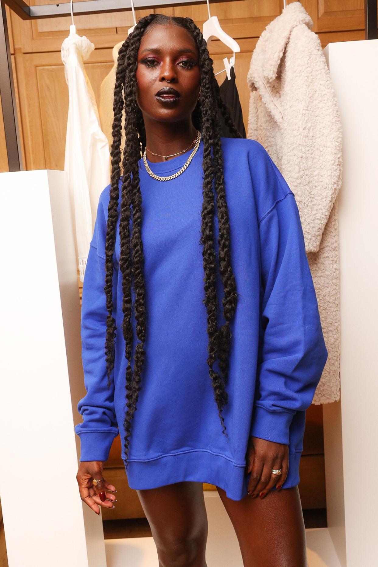 Jodie Turner-Smith attends An Evening with COS Hosted by Jodie Turner-Smith at San Vicente Bungalows in West Hollywood on October 14, 2021