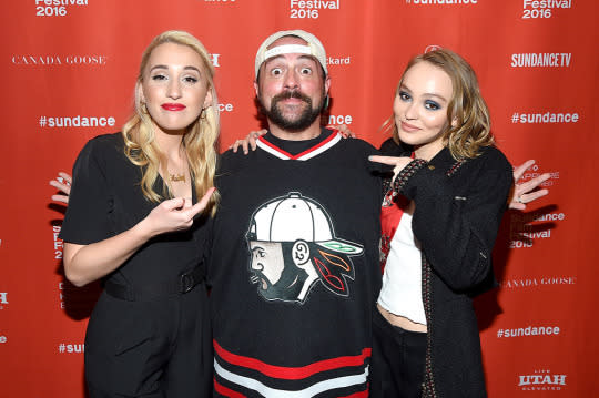 Harley Quinn Smith, Kevin Smith, and Lily-Rose Depp
