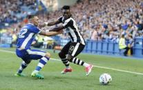 Britain Football Soccer - Sheffield Wednesday v Newcastle United - Sky Bet Championship - Hillsborough - 8/4/17 Christian Atsu of Newcastle United in action with Jack Hunt of Sheffield Wednesday Mandatory Credit: Action Images / John Clifton Livepic
