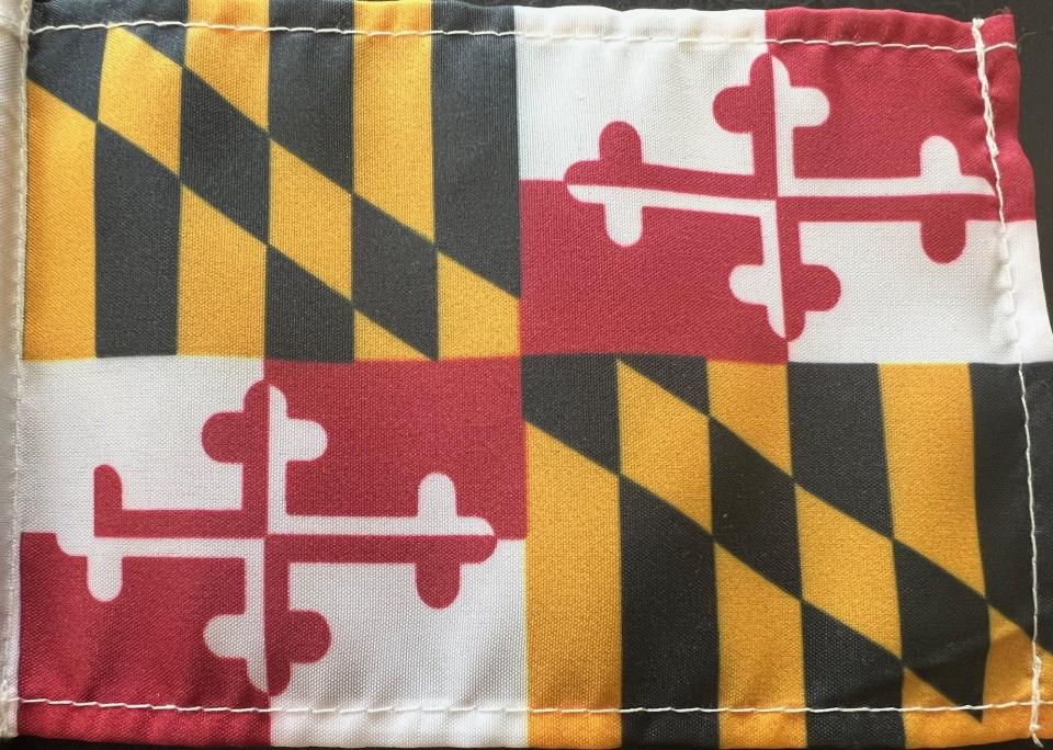 A Maryland state flag.