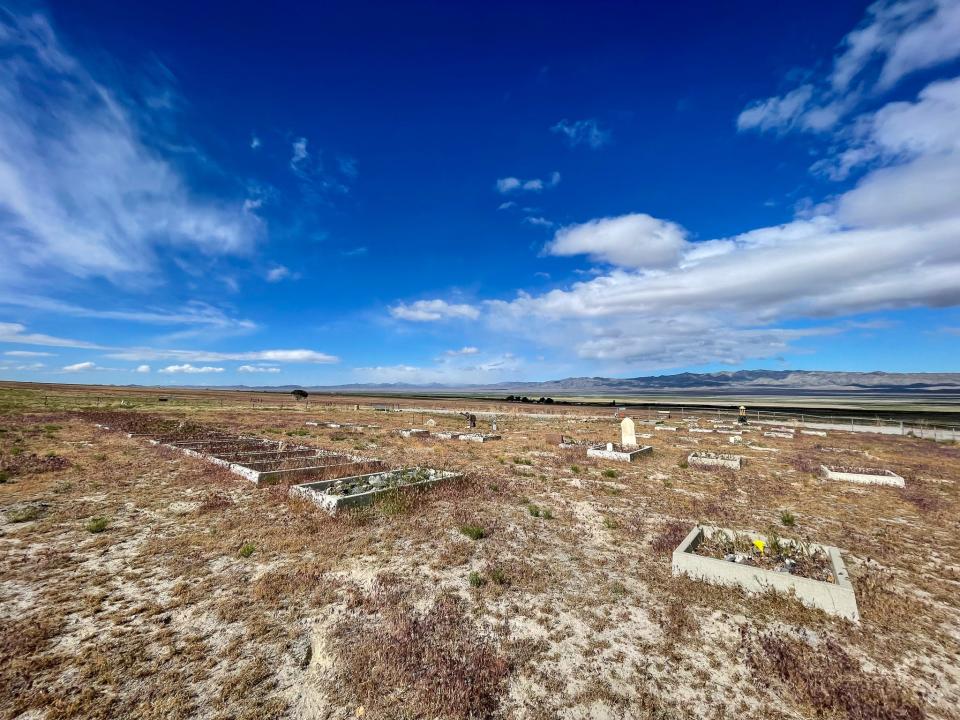 The Iosepa cemetery.