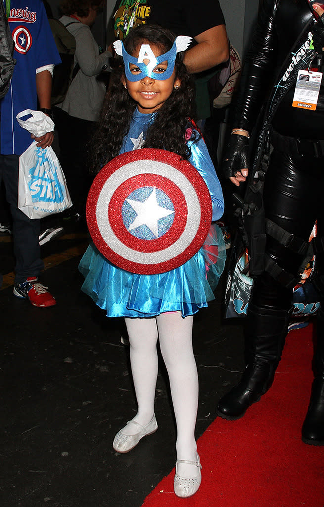 <p>That is one cute little Avenger. (Photo: Getty Images)</p>