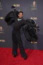 Billy Porter arrives at the 73rd Primetime Emmy Awards on Sunday, Sept. 19, 2021, at L.A. Live in Los Angeles. (AP Photo/Chris Pizzello)