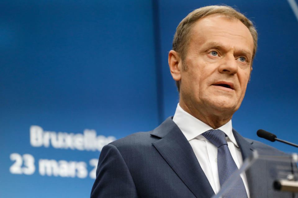 <p>The quietly spoken, but firm, European Council president has made it clear that while he brands Brexit as a ‘lose-lose’ scenario, his priority in what he sees as a tragedy is keeping up the united front of the EU27 as he seeks to reinforce the union.<br>The former Polish prime minister has often used apparent references to songs to impart his unhappiness at what is happening, as when he tweeted in December: ‘We all know breaking up is hard, but breaking up and building a new relationship is harder.’ </p>