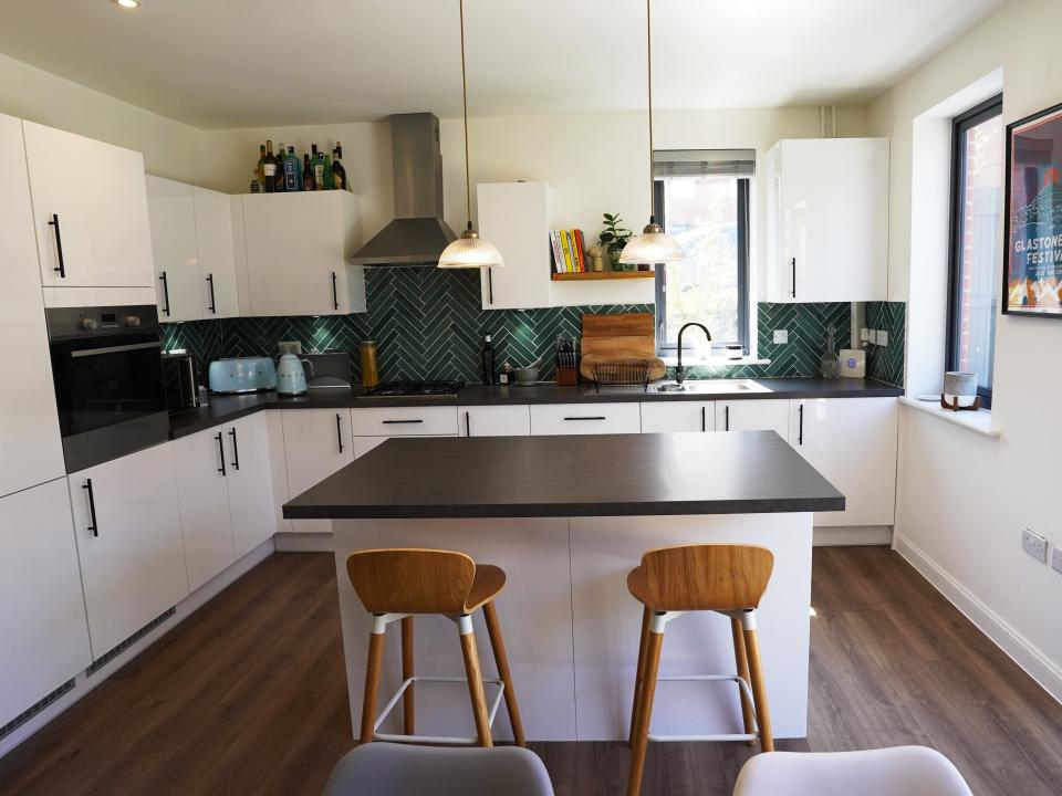 A view of the kitchen inside the £750,000 Coulsdon townhouse being raffled off for £3 (Yumi Palmer)