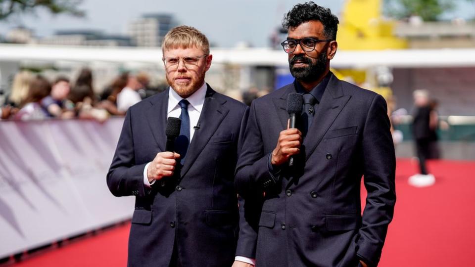 Rob Beckett and Romesh Ranganathan on the Bafta TV Awards red carpet