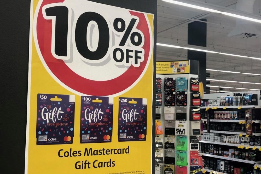 Coles slashes 15 per cent off gift cards to more than 90 popular