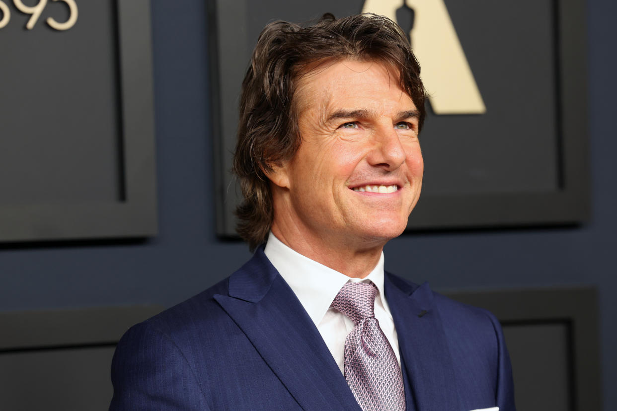 BEVERLY HILLS, CALIFORNIA - FEBRUARY 13: Tom Cruise attends the 95th Annual Oscars Nominees Luncheon at The Beverly Hilton on February 13, 2023 in Beverly Hills, California. (Photo by Monica Schipper/WireImage,)