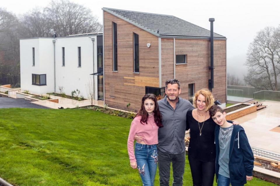 The six-bedroom house was installed in less than four days