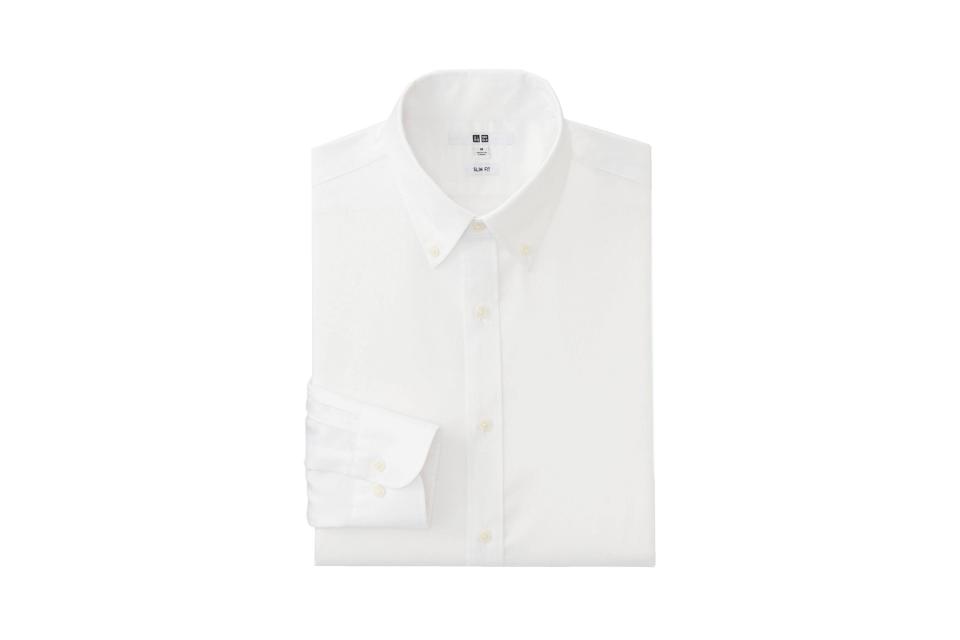 Uniqlo oxford slim-fit long-sleeve shirt (was $30, 33% off)