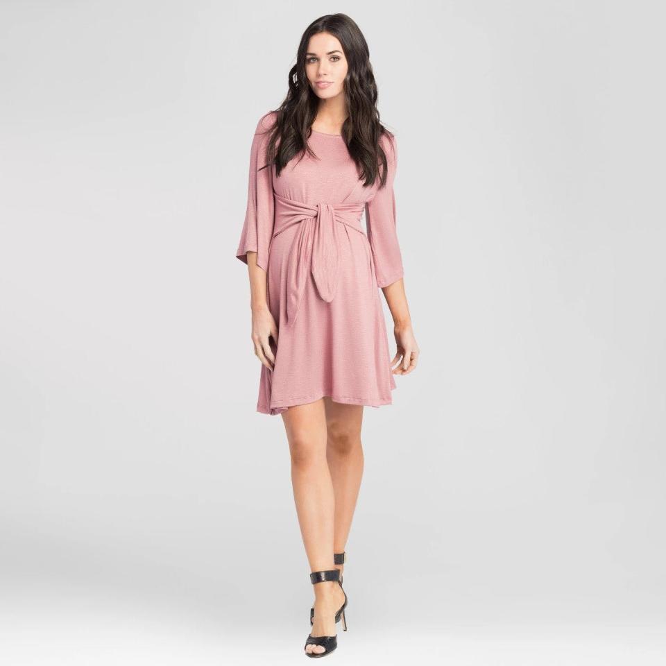 Expected by Lilac, Maternity Tie Front Dress 
