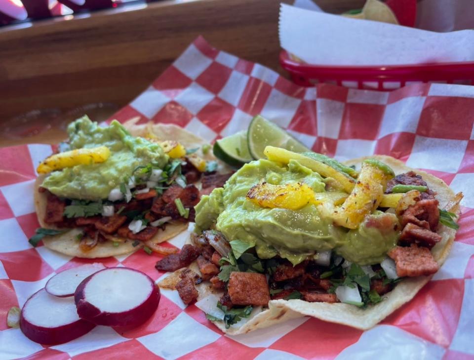 Al pastor tacos at El Guacamole in Asbury Park. The restaurant also has a location in Point Pleasant Beach.