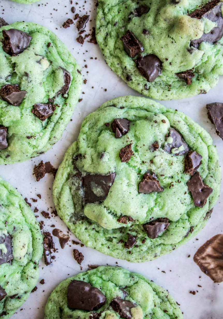 Thin Mint Mint Cookies