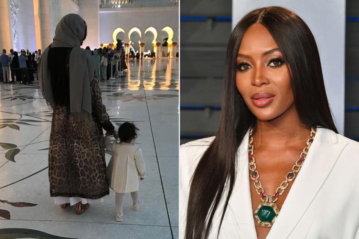 https://www.instagram.com/p/CoDQ10eMjcA/?hl=en  working hed: Naomi Campbell Shares Rare Photos of Her Daughter During a Visit to the Sheikh Zayed Grand Mosque