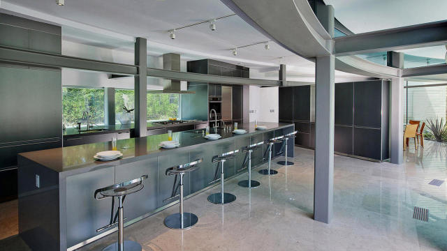 Meet the Stainless Steel 'Salad Spinner' House That Bieber and Other Star  Bachelors Gave a Whirl