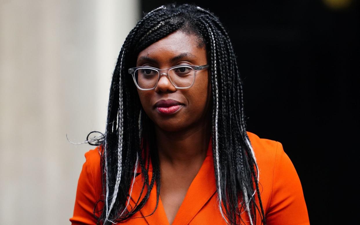 Kemi Badenoch has blamed the intransigent Whitehall ‘blob’ for the Government’s U-turn on scrapping all EU rules - Victoria Jones/PA Wire